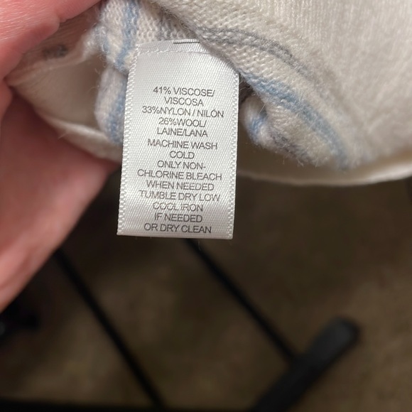 🛍️EUC LOFT striped sweater with beautiful sleeves sz.XSP 213 - Picture 5 of 5